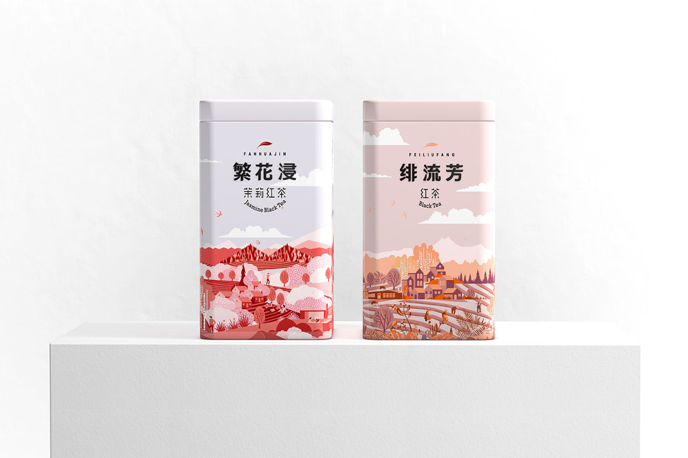 來自西北深山的玉葉茶葉包裝設(shè)計(jì)-創(chuàng)意插畫茶葉包裝設(shè)計(jì)